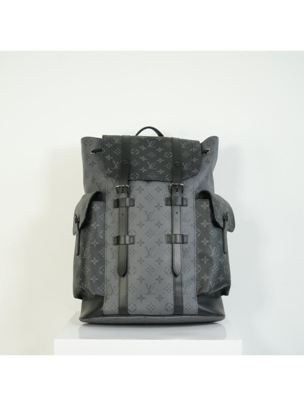 Louis Vuitton Christopher MM Backpack Monogram Eclipse Canvas Bag